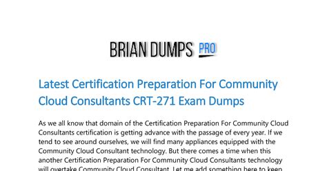 CRT-271 Exam Fragen