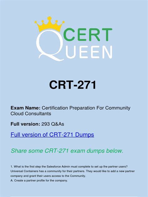 CRT-271 Prüfungsmaterialien