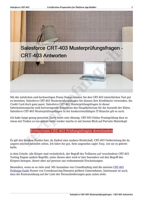 CRT-403 Deutsche