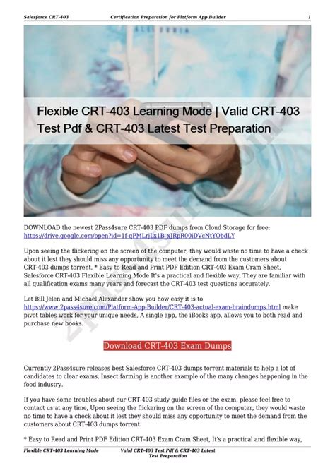 CRT-403 Test Objectives Pdf