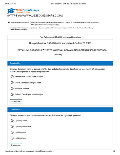 CRT-450 Examsfragen