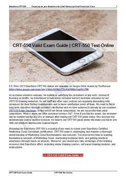 CRT-550 Valid Exam Test