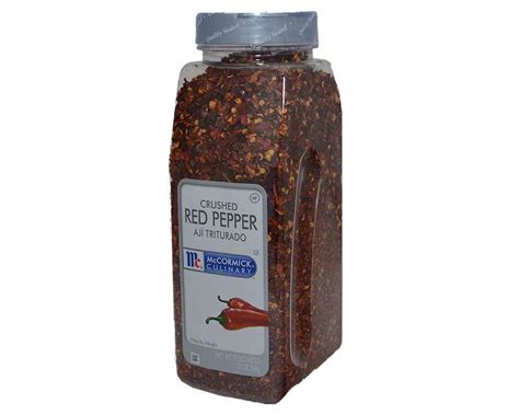 CRUSHED RED PEPPER McCormick Spice Jar Spice Bottle Black Lid …