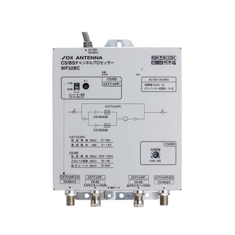 CS/BSチャンネルプロセッサー 製品情報 DXアンテナ