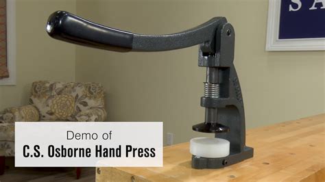 CS Osborne - W-2 - Hand Press Button Machine - NEW!! eBay