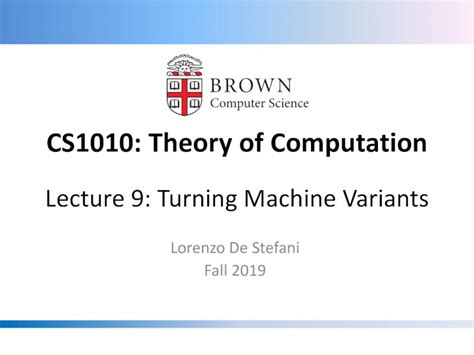 CS1010: Theory of Computation