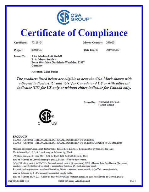 CSA Zertifikatsdemo