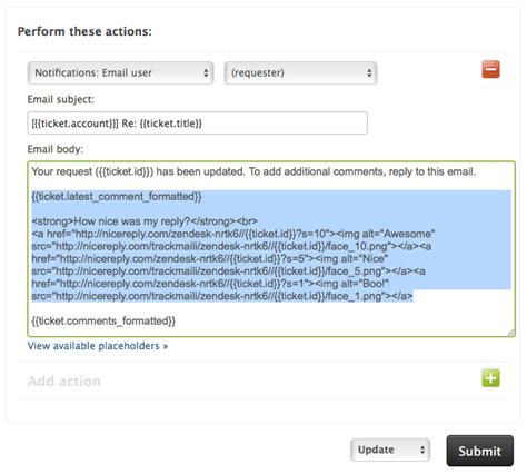 CSAT/CES/NPS email template distribution in Zendesk Nicereply Help Center