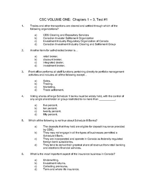 CSC1 Tests