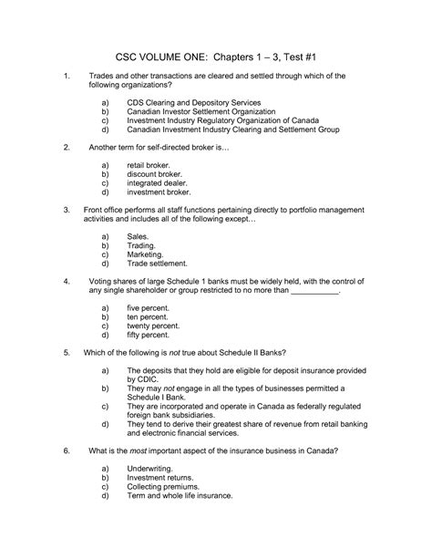 CSC1 Tests