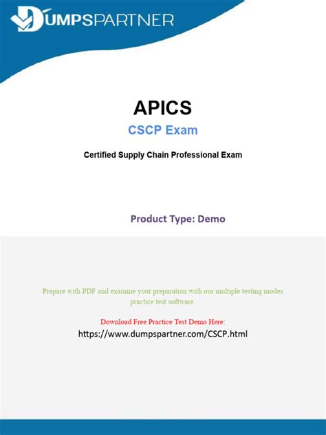 CSCP PDF Demo