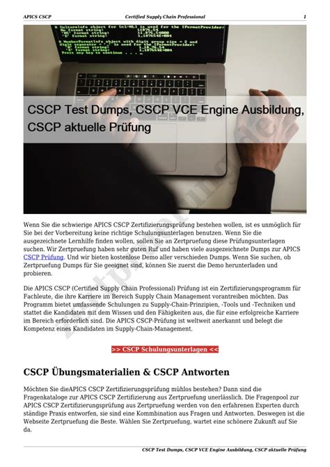 CSCP Testfagen