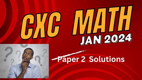 CSEC Maths JANUARY 2024 Solutions PDF Sine Quartile - Scribd