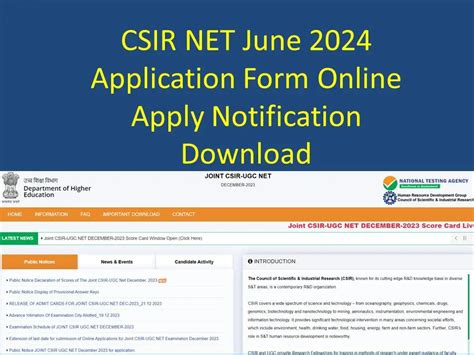 CSIR NET 2024 Registration, Apply Online, Exam Date For Dec 2024…