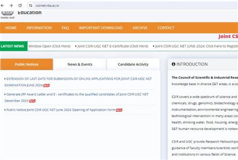 CSIR-UGC NET 2024: Correction window opens at csirnet.nta.nic.in