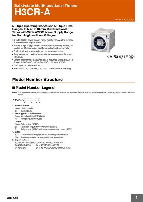 CSM H3CR -H DS E 1 4