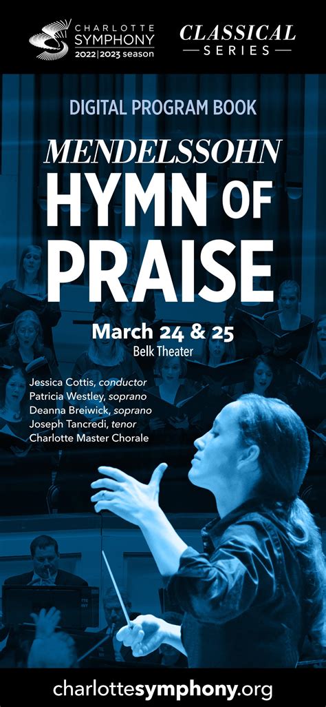 CSO Mendelssohn Hymn of Praise - program 03-24-23 by Charlotte Symphony …