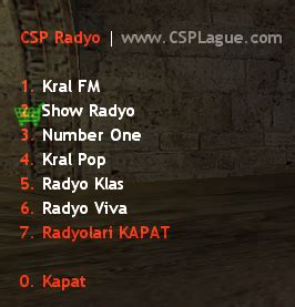 CSP Radyo Plugini v1.0 Sayfa 2.