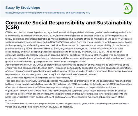 CSR Primark, Sample of Research papers - EduCheer!