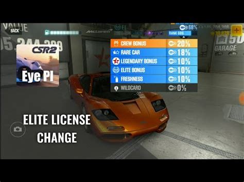 CSR2 Change Elite license on cars CSR Racing 2 - YouTube