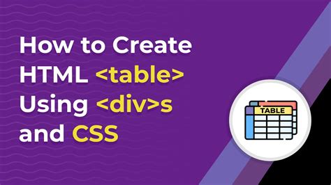 CSS : How to have html table