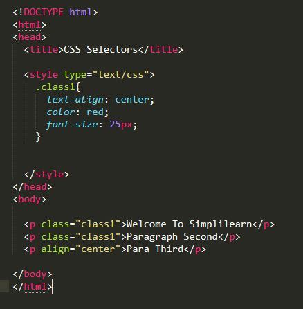 CSS .class Selector