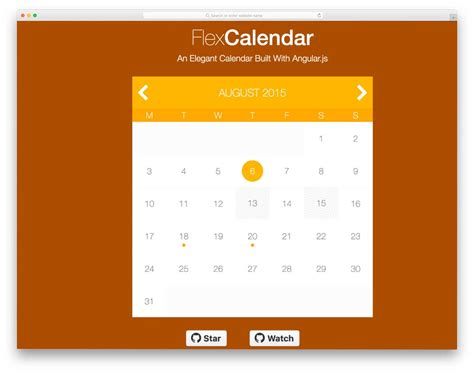 CSS And HTML Calendar Examples To Add To Your Site, 43 OFF