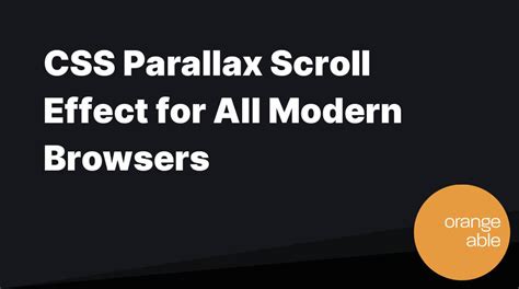 CSS Parallax Scroll Effect for All Modern Browsers - muktibox.com