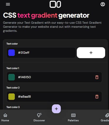 CSS Text Gradient Generator | Colorffy - muktibox.com