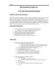 CST-241 Planning/Estimating I Wake Tech