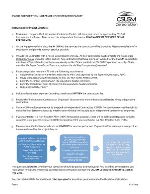 CSUSM CORPORATION INDEPENDENT …