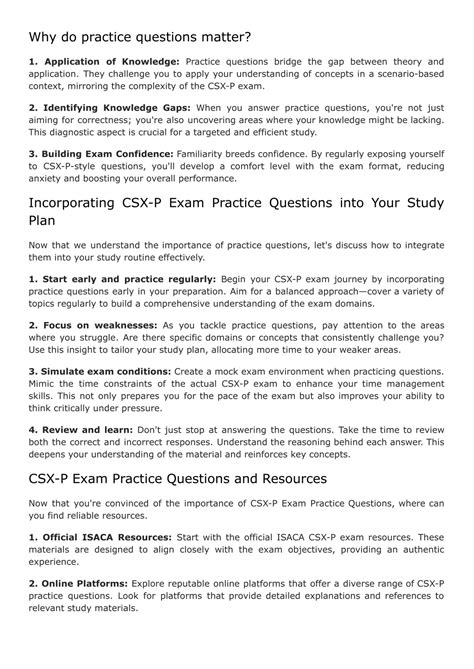 CSX-P Practice Exam