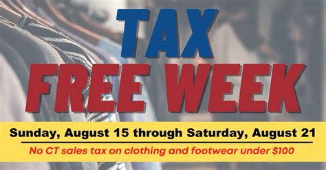 CT Sales Tax Free Week 2024: Schedule, What Qualifies And …