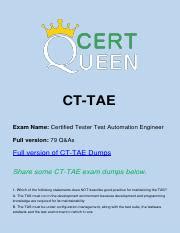 CT-TAE Exam