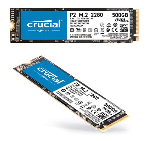 CT500P2SSD8 Crucial 500 GB固态硬盘, SSD, NVMe PCIe Gen 3 x …