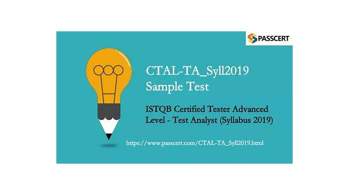 CTAL-TA_Syll2019 Free Exam Dumps