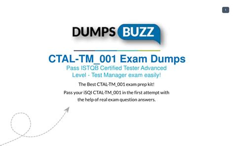 CTAL-TM-001 Prüfungsaufgaben