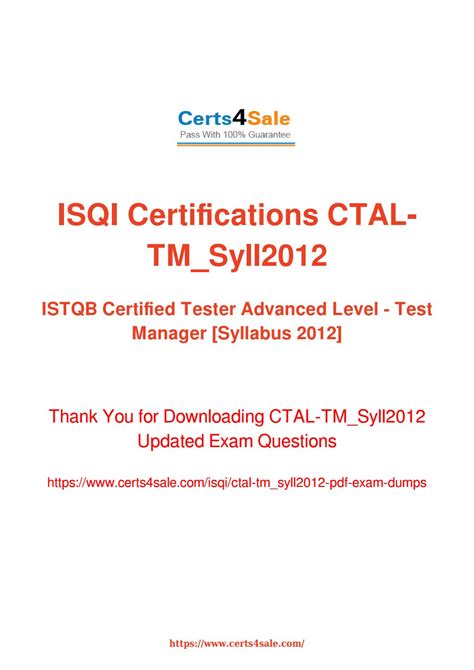 CTAL-TM_Syll2012 Ausbildungsressourcen