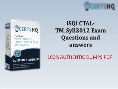 CTAL-TM_Syll2012 Fragen Und Antworten