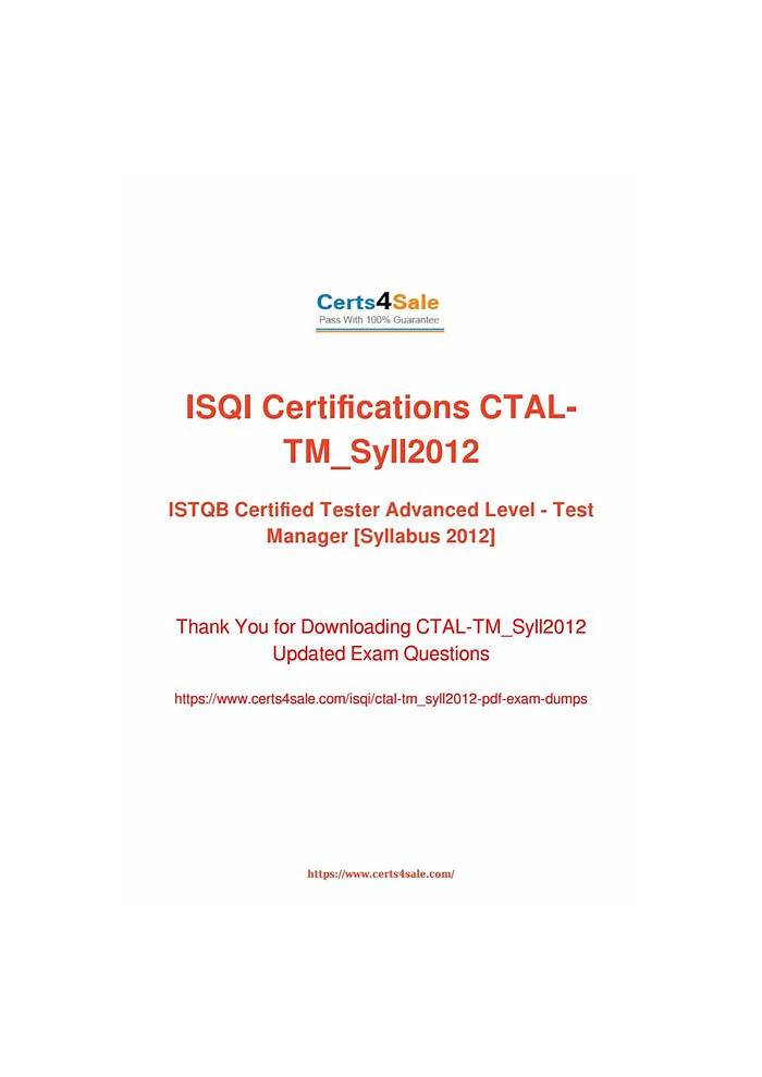 Latest CTAL-TM_Syll2012 Exam Fee