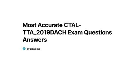 CTAL-TTA Exam Fragen