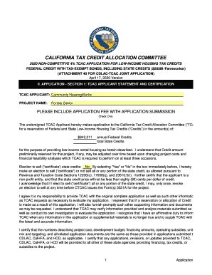 CTCAC Application Information - California State Treasurer