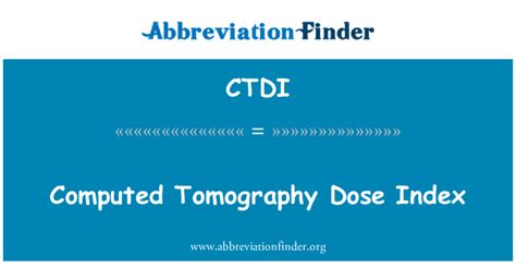 CTDI - Definition by AcronymFinder