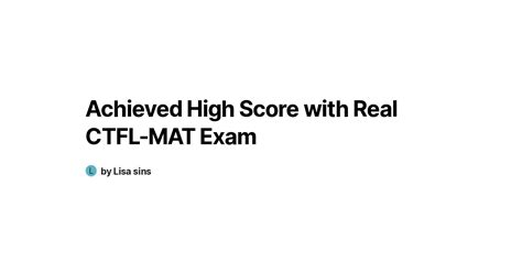 CTFL-MAT Exam