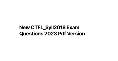 CTFL_Syll2018 Unterlage