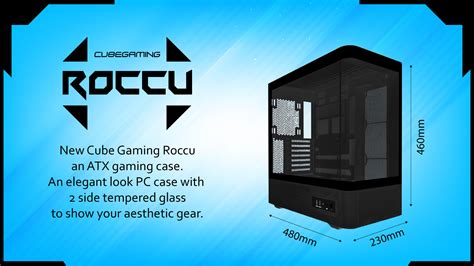 CUBE GAMING ROCCU BLACK - ATX Gaming Case - Panoramic … - raincitystudios.com