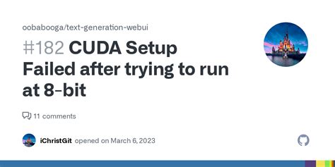 CUDA Setup Failed after trying to run at 8-bit #182