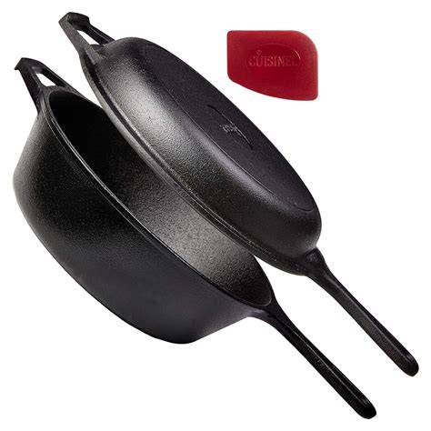 Cuisinel Cast Iron Skillet - 12"-Inch Frying Pan with Assist Handle ... - raincitystudios.com