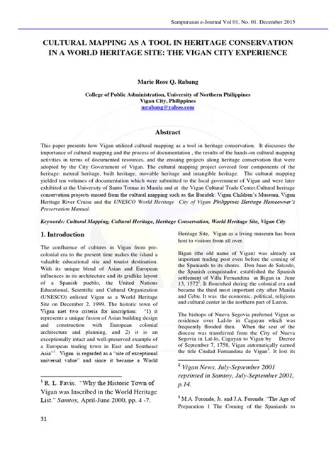 CULTURAL MAPPING AS A TOOL IN HERITAGE CONSERVATION IN A WORLD HERITAGE ... - wintechmobiles.com