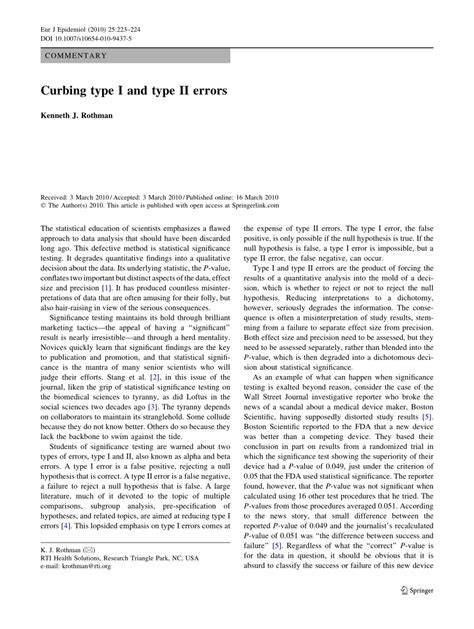 Curbing type I and type II errors - PMC - wintechmobiles.com